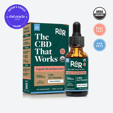 R&R | Broad-Spectrum CBD | 750mg Pet Tincture