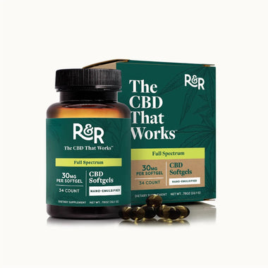 R&R | Full-Spectrum CBD | 30mg Softgels